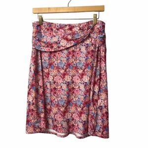 Patagonia Womens Seabrook A Line Skirt Furnai Floral Petra Pink Size M